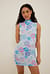 Sleeveless Printed Mini Dress
