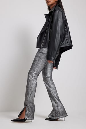 Silver Slim-Fit-Jeans mit Schlitz