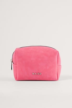 Pink Small Basic Make Up Bag
