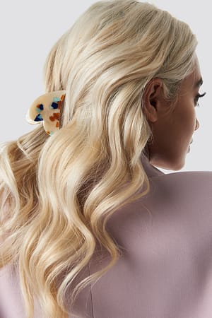 Cream NA-KD Accessories Small Colourful Hair Clip