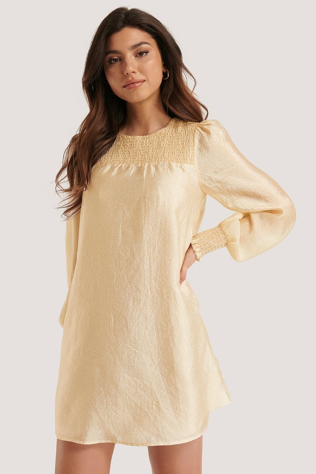 Organsakjole Med Smock Beige