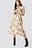 Smock Detail V-Neck Midi Dress