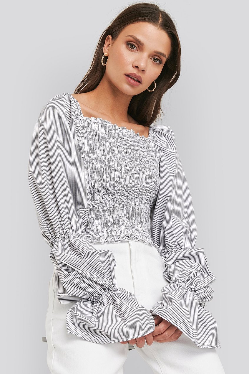 Chemises | Blouses Blouses | Smocked Cropped Top - EJ20905