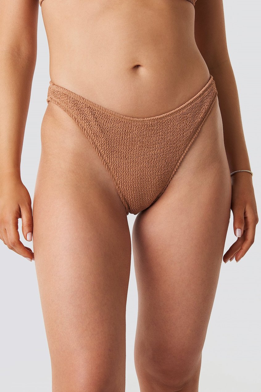Schwimm & Strandbekleidung Bikini Unterteile | Smocked High Cut Bikini Panty - NB79621