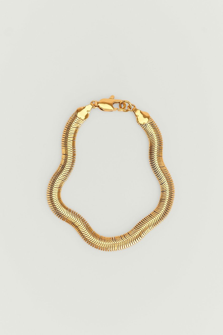 Calidad premium Complementos | Pulsera de serpiente bañada en oro reciclado - VZ72493