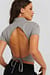 Open Back High Neck Top