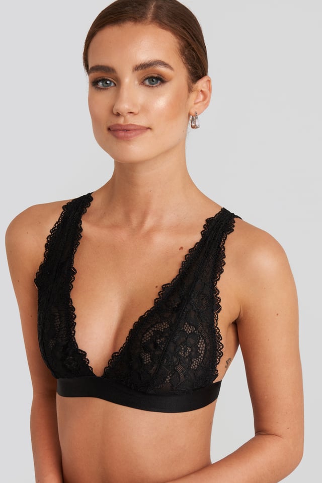 Soft Lace Bra Black