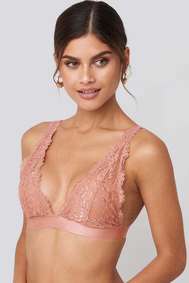 Soft Lace Bra Pink Umber