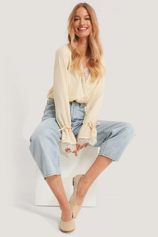 Soft Leather Ballerinas Natural