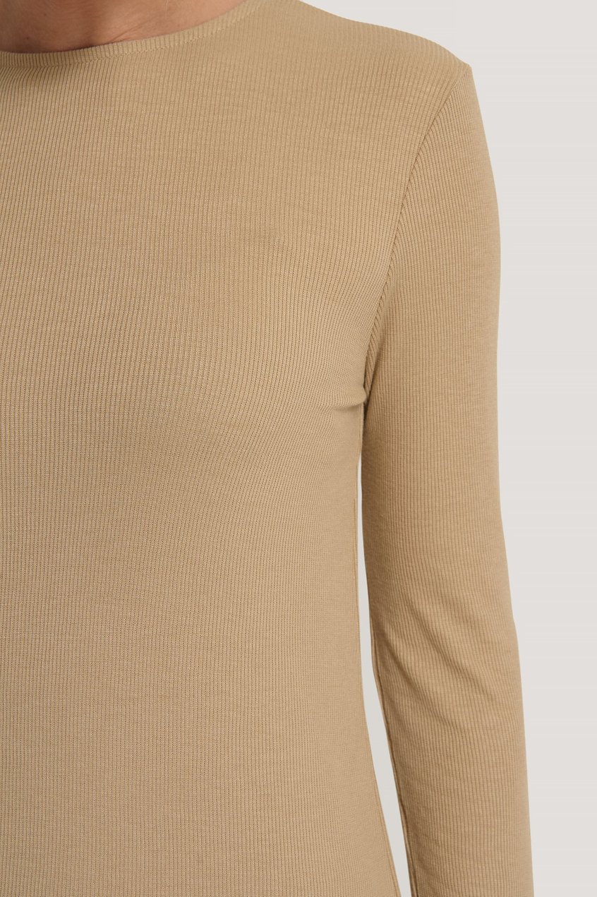 Oberteile Essentials | Soft Ribbed Roundneck Long Sleeve - FW95243