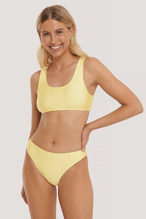 Yellow Sporty Bikini Briefs