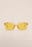 Solbriller i genanvendt materiale med kvadratisk stel