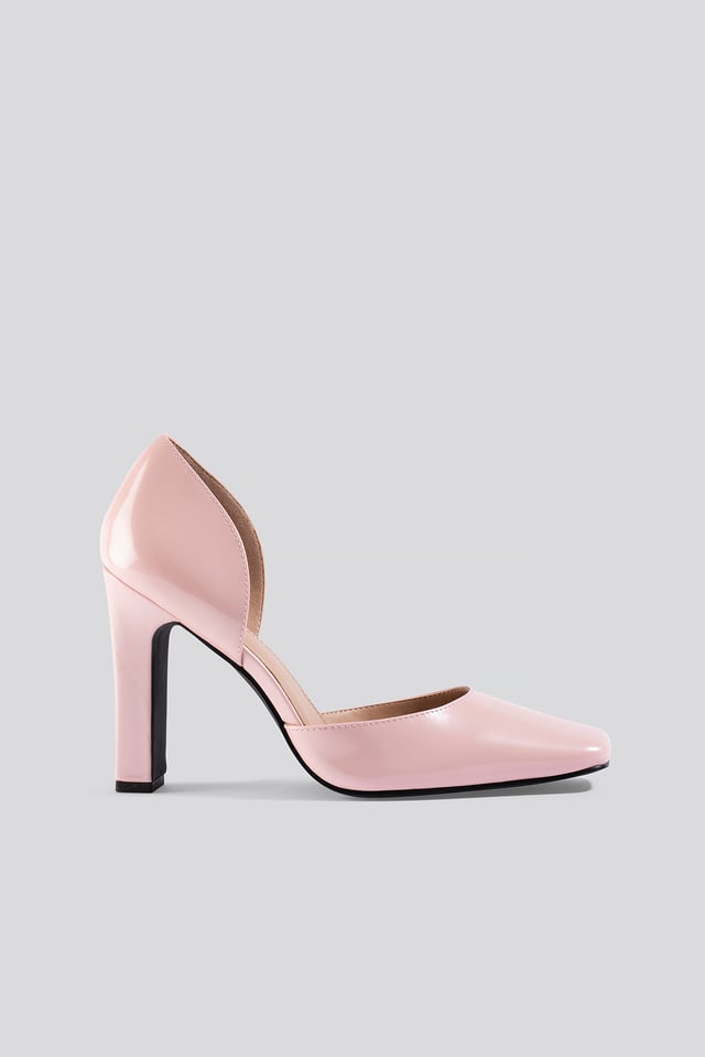 Squared Pumps Dusty Pink