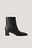 Squared Slanted Toe Low Boots