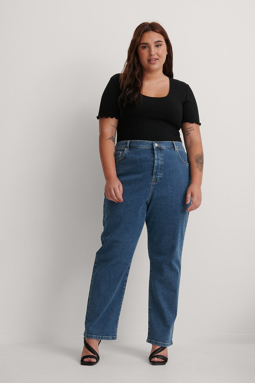 Jeans Reborn Collection | Organische Gerade Jeans mit hoher Taille - EP86616