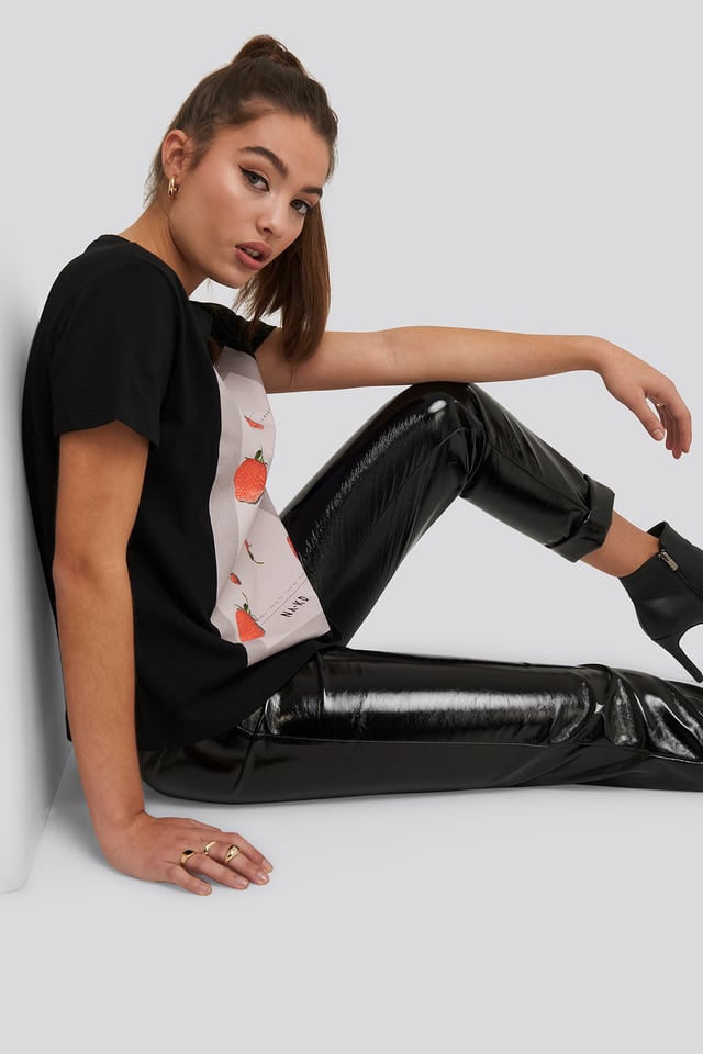 State Of Art Oversized Tee Black/Red