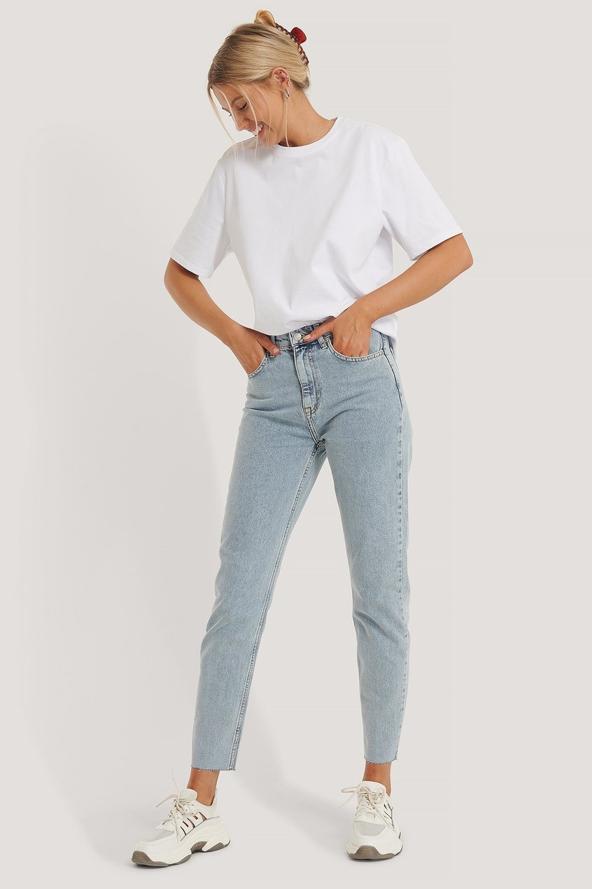 Jeans Slim Fit Jeans | Hochgeschnittene Slim-Jeans - MW26505