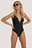 Wide Strap Buckle Belted Swimsuit