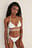 Recycelter Bikini-Unterteil mit einem selbstbindendem Band mit Knoten auf den Seiten