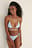 Braguita de bikini reciclada con cinta con nudo a los lados