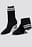 Striped Metallic Heel Sock Boots