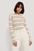 Striped Ribbed Knitted Sweater