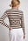 Striped Ribbed Long Sleeved Turtle Neck Sweater