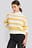 Striped Round Neck Oversized Knitted Sweater