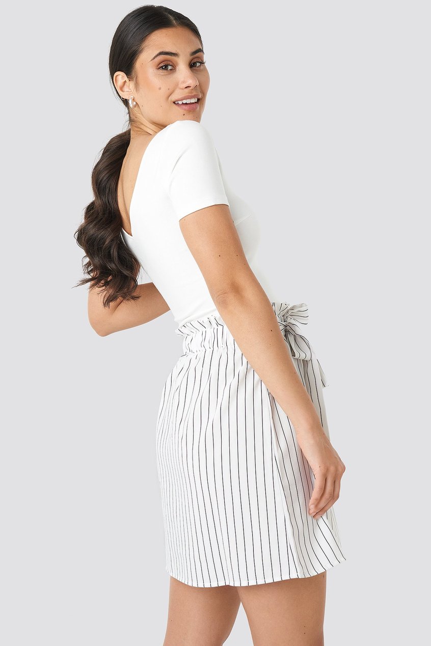 Röcke Skirts | Striped Tied Waist Skirt - BQ14446