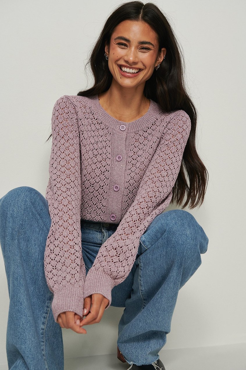 Pullover Sweaters | Strukturierter Strick-Cardigan - SH88560