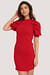 Structured Fitted Puff Sleeve Dress