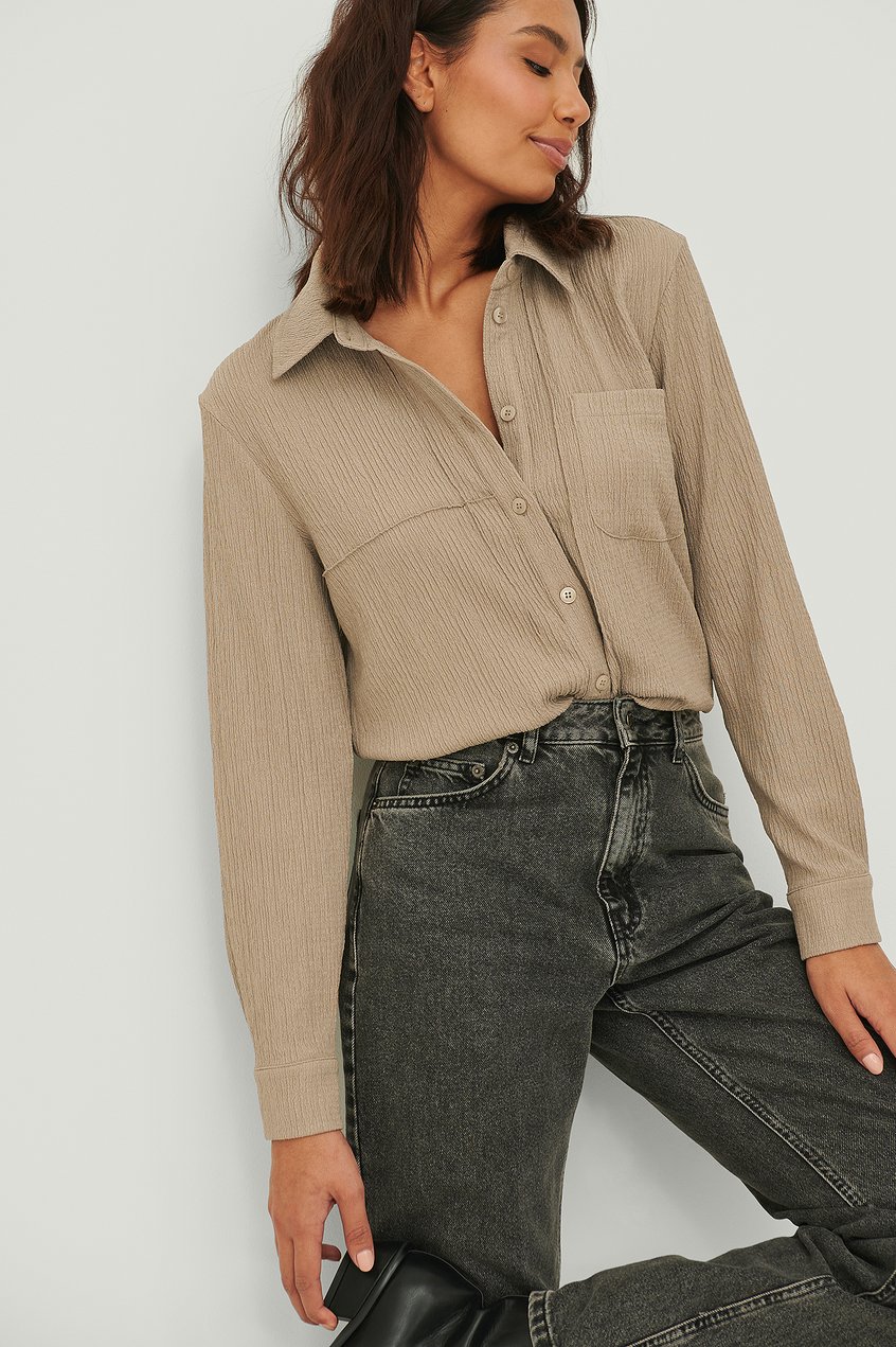 Hemden & Blusen Shirts & Blouses | Strukturiertes Langarm-Shirt - TI71729