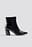 Structured Patent Mid Heel Boots