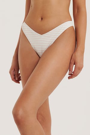 Structured Pop Bikini Panty Stripe