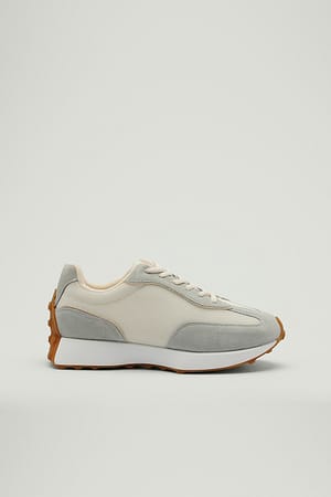 Structured Slim Sole Trainers Grey | NA-KD
