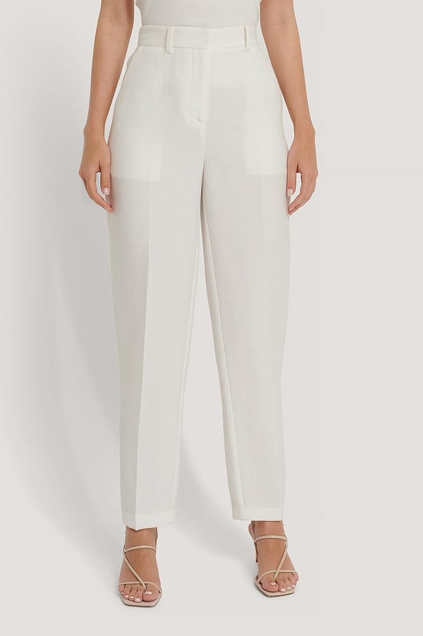 Structured Suit Pants Offwhite | NA-KD