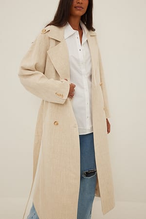 Offwhite Trench structuré