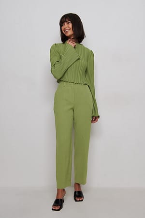 Green Recycled Suit Pants
