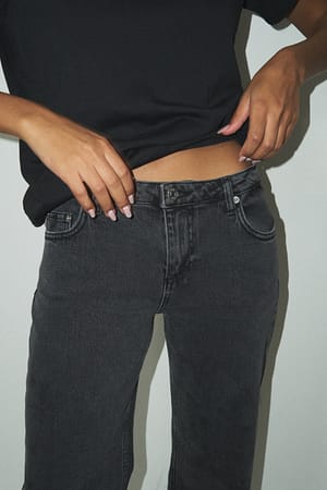 DK Grey Jeans med låg midja