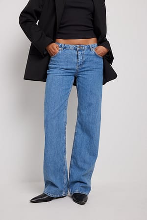 Blue Jeans med lav talje