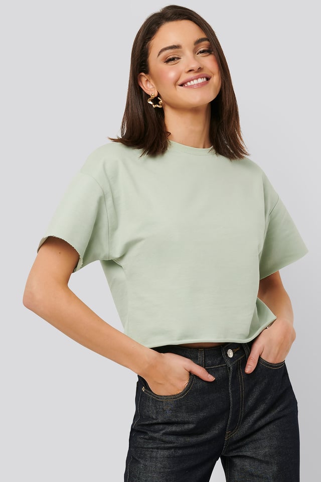 Sweatshirt Tee Dusty Green