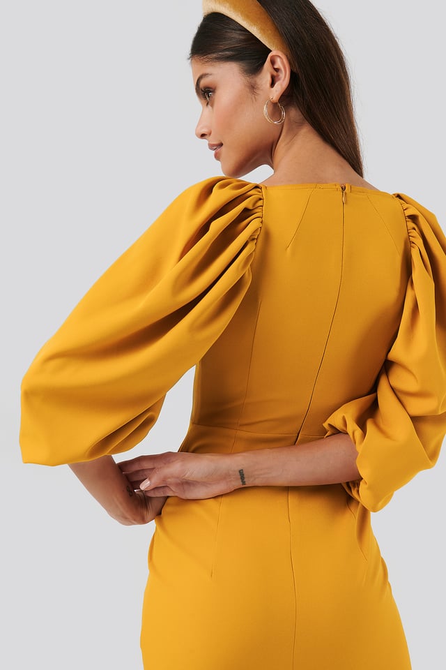 Sweetheart Mini Dress Yellow