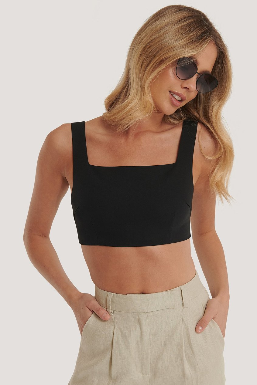 Tops Crop tops | Tailored Cropped Top - SC39313