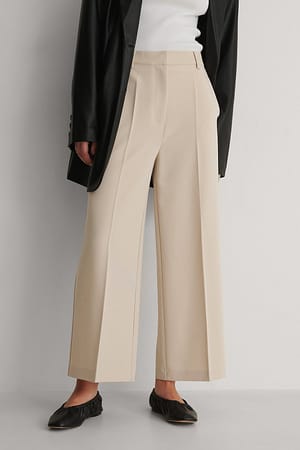 Sand Recycled Tailored Culotte Pants