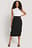 Tailored Overlap Midi Skirt
