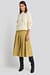 Tailored Pleated Midi Skirt