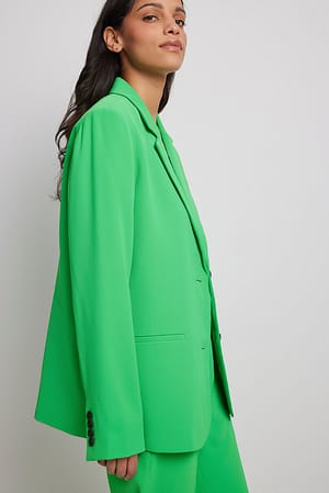 Green Tailored Regular Blazer