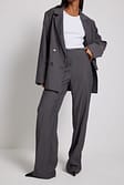 Grey Tailored Suit Pants