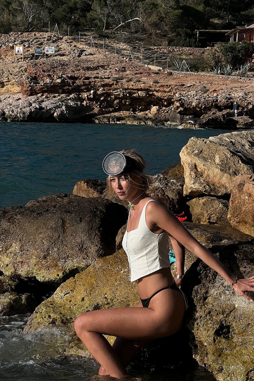 Schwimm & Strandbekleidung Bikini Unterteile | Bikini-Höschen mit dünnen Schnüren - GV57059