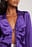 Satijnen blouse met strik voor en lange mouwen